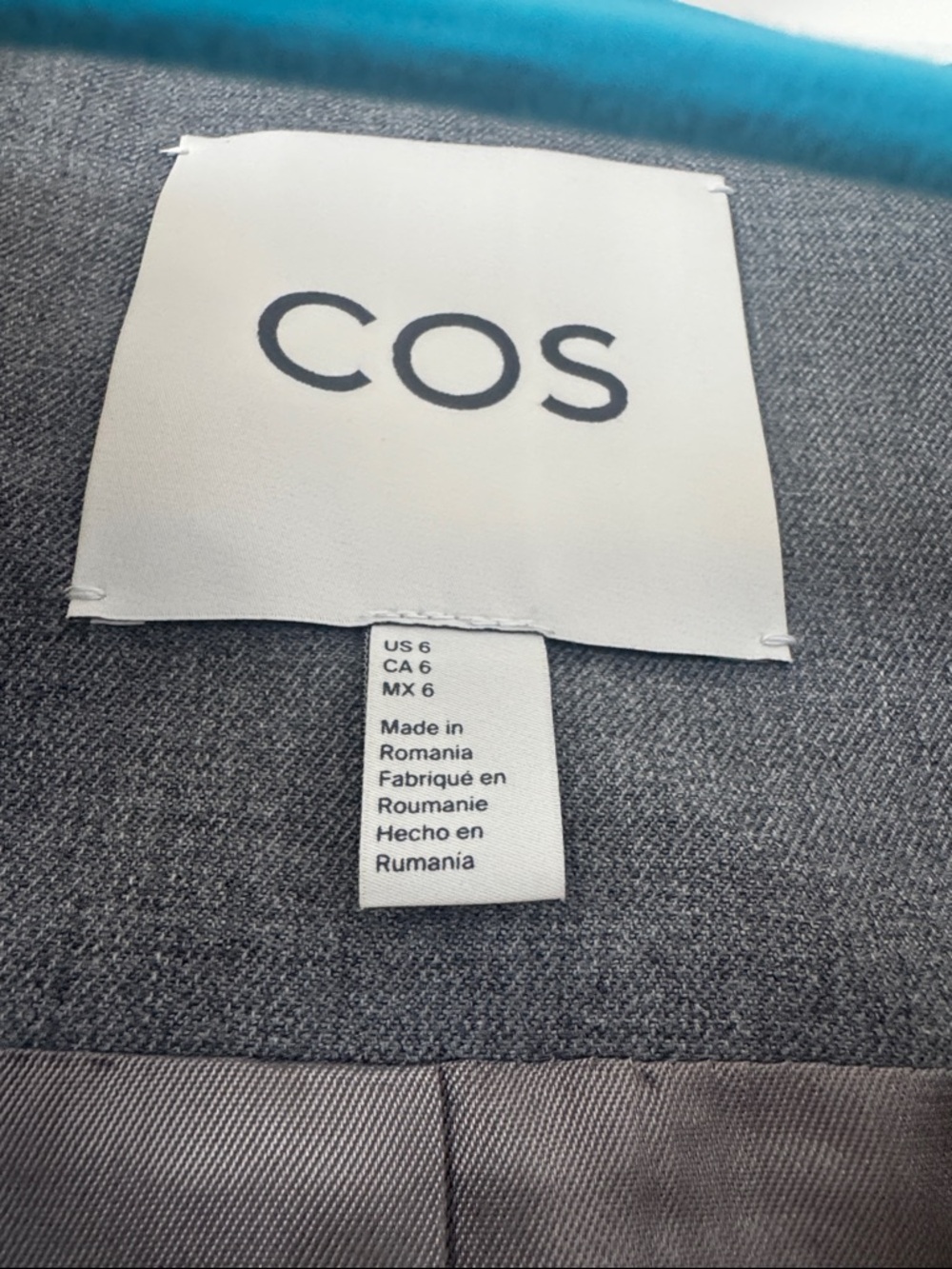 COS Women’s Gray Tailored Suit Vest - Picture 2 of 6